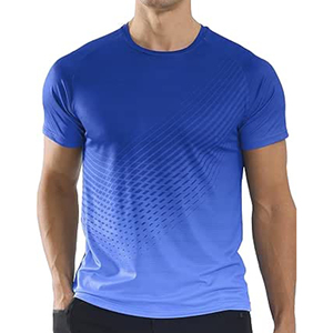 Camiseta deportiva de manga corta con estampado por sublimación transpirable y personalizada — colores vibrantes, líneas llamativas y energía sin fin. Proveedor ODM. - Product Image 3