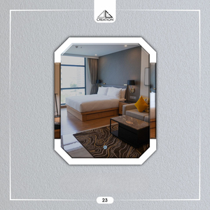 กระจก LED แบบปรับแต่งได้ ติดตั้งง่าย เพิ่มแสงอบอุ่น สร้างบรรยากาศรับกับบ้านอย่างลงตัว พร้อมดีไซน์ทันสมัยสำหรับทุกบ้าน - Product Image 1