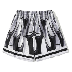 Pantalones Cortos Deportivos Personalizados para Hombre, Cintura Media, Impermeables, Transpirables, con Malla, Diseño de Leopardo, Ecológicos, de Secado Rápido, con Cordón y Logotipo, para Baloncesto y Gimnasio - Product Image 5