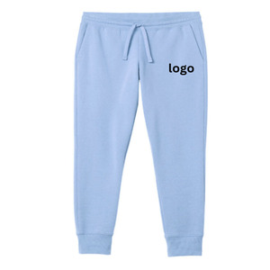 Men's sweatpants <b>Trousers</b> Mid Waist Straight 100% Organic Cotton <b>Waterproof</b> Anti-Wrinkle breathable fabric custom logo printing - Product Image 2