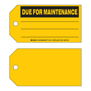 Étiquettes de maintenance flexibles Brady pour équipements d'usine - Product Image 3