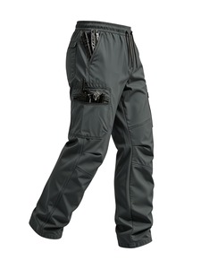 Pantalon cargo pour homme, imperméable, élastique, pour la randonnée, la chasse, pantalon décontracté multi-poches, style vêtements de travail pour homme - Product Image 1