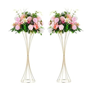 Modern Metal Floor Vase With <b>Artificial</b> <b>Flowers</b> For Wedding Decoration High Quality Design - Product Image 5