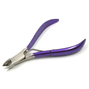 High Quality Professional <b>Heavy</b>-<b>Duty</b> Stainless Steel Straight Cuticle Nipper Lightweight Portable Wide Jaw Opening Flat Nails - Product Image 2