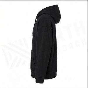 Sudadera con capucha extragrande personalizada y elegante para hombre, diseño vintage lavado con bolsillo frontal, cómoda sudadera con capucha personalizada para invierno. - Product Image 3