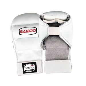 Guantes de Karate para niños Protectores de dedos de artes marciales de cuero PU para Taekwondo Mitt Guantes para MMA Boxeo y Kickboxing Sparring - Product Image 1