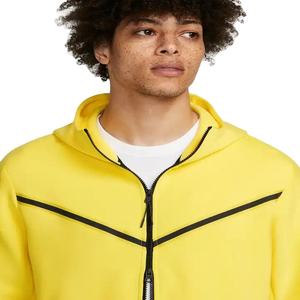 Survêtements deux pièces unisexe en coton délavé avec logo personnalisé, comprenant un pantalon de jogging évasé et un sweat à capuche court, couleur unie, pour hommes et femmes - Product Image 5