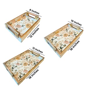 Enamel Coated Steel Serving Tray Retro Enamel Tea Tray Decorative Enamel Display Tray Oval Shape Enamel Tray - Product Image 4