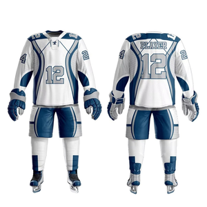 Vêtements de hockey sur glace personnalisés de haute qualité en polyester/nylon respirant pour hommes et femmes, faible MOQ, vente en gros, impression par sublimation, OEM - Product Image 4
