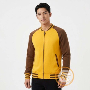 Chaqueta Varsity de Invierno para Hombre GREEK TREASURES, Personalizada, con Cuello Alto, Exterior de Algodón, Forro Polar, Tejido Transpirable, Bordado - Product Image 4