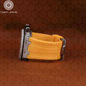 Charm_Jewels Luxury Silicone <b>Watch</b> Band 20mm Stainless Steel Buckle Quartz Movement Women Fashion Bracelet - Product Image 5
