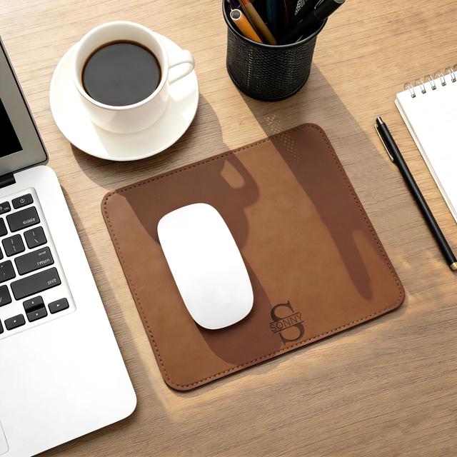 Genuine Leather Mouse Pad Anti Static Desk Mat Full Grain Cowhide Leather Case Mousepad for Electronic Repairs LMP-0070