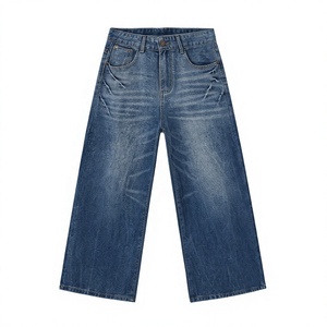 Mid Waist Straight Regular Fit Full Length Sexy Sand Wash <b>Denim</b> Jeans Women's Vintage Style Casual Pants Autumn Cotton <b>Material</b> - Product Image 4
