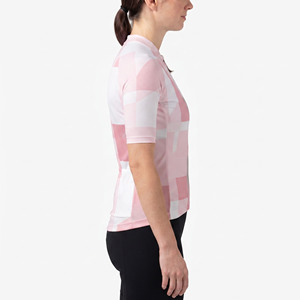 Maillot de Ciclismo con Cierre para Mujer, Maillot de Ciclismo Personalizado de Manga Corta para Mujer, 100% Poliéster - Product Image 3