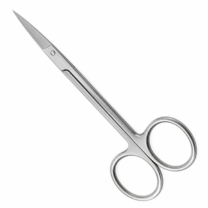 Stainless Steel Manicure Scissors Right-Handed Foldable Manual Straight Blade Sharp Tip Handle Durable <b>Cuticle</b> <b>Trimmer</b> for - Product Image 4