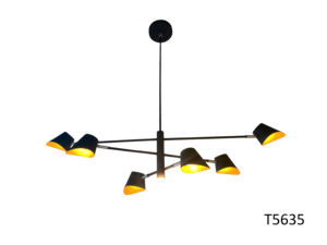 6-<b>Light</b> Metal Pendant <b>Light</b> for <b>Dining</b> Room Modern Ceiling Hanging Lamp Indoor Lighting Fixture LED Compatible Lumetal Vietnam - Product Image 1