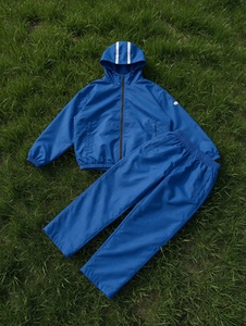 Conjunto Deportivo Unisex con Capucha, Diseño de Bloques de Color, Secado Rápido, Poliéster, para Otoño, Talla Adulto, Corte Regular - Product Image 3