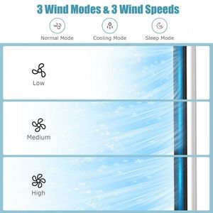 Ventilatore a Torre e a Piantana da 41 Pollici con 3 Velocità e 3 Modalità, Raffrescatore Evaporativo - Product Image 4