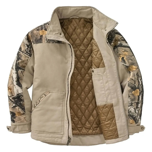 Veste de chasse coupe-vent unisexe à imprimé camouflage, manches longues, softshell, vêtements d'extérieur pour l'hiver - Product Image 3
