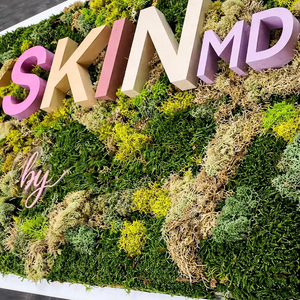 Custom Aluminum Frame Preserved Moss <b>Sign</b> with LED Lighting-Personalized Vertical Garden Company Logo Signage - Product Image 4