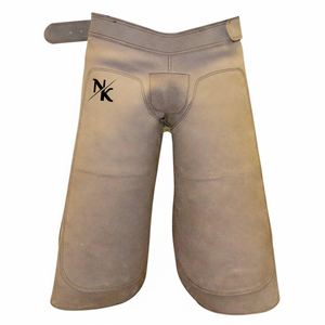Luxury Durable Comfortable English Farrier <b>Apron</b> Chaps <b>Half</b>/Full Low Rise Genuine Leather Buckle Closure Equestrian Nafko - Product Image 1