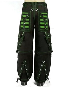 Pantalon Gothique Homme 2026 Noir avec Bretelles Roses Multiples Poches Taille Élastique Fermeture à Cordon Mode Automne - Product Image 6