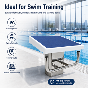 Plateforme de départ standard pour piscine, bloc de départ intérieur, surface antidérapante, support stable, support d'entraînement à la <span class=keywords><strong>natation</strong></span> pour les <span class=keywords><strong>cours</strong></span> - Product Image 3