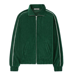 Premium men's <b>zip</b>-<b>up</b> tracksuits. Features high-contrast chest panels. sleek <b>white</b> piping. and sharp tapered joggers. - Product Image 4