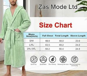 Bata de Baño de Franela Tejida Sexy para Hombre y Mujer, Ropa de Casa ODM, Pijama Cálido de Invierno para Verano y Primavera - Product Image 6