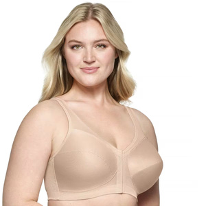Sujetador deportivo para mujer, color marrón liso, espalda cruzada, sin costuras, de alto soporte, transpirable, para yoga y entrenamiento, de Spandex/Nylon en la parte delantera - Product Image 3