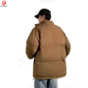 Men's Outdoor Hooded Padded Jacket Breathable Eco-Friendly Quick Dry Lightweight Insulated Winter <b>Coat</b> for Hiking Trekking - Product Image 4