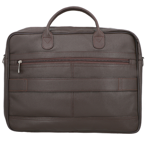 Customized Full Grain Genuine Leather Laptop <b>Briefcase</b> Travel Messenger Bag with Adjustable Shoulder Strap - Product Image 1