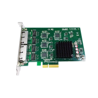 Nueva tarjeta adaptadora de red de interfaz Ethernet PCIe 2,0X4 puertos RJ45 internos en Stock