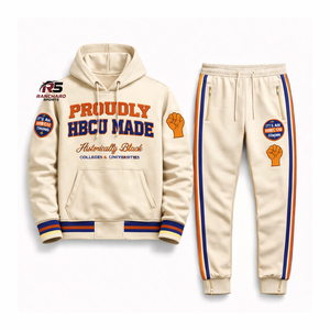 Fabricant de survêtements HBCU sur mesure au Pakistan, proposant des vêtements de sport décontractés à capuche de qualité supérieure 100% coton, personnalisation du logo - Product Image 3