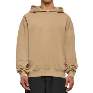 <span class=keywords><strong>Felpa</strong></span> con Cappuccio Oversize <span class=keywords><strong>Beige</strong></span> in Morbido Misto Cotone, Casual, per <span class=keywords><strong>Uomo</strong></span> e Donna, Streetwear Invernale - Product Image 5