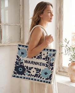 กระเป๋าถือประดับลูกปัด WARNKEN ของ MS Handicraft ลายดอกไม้สีฟ้า วัสดุแก้ว ลูกปัดสีและรูปทรงปรับแต่งได้ รุ่น Ms-wc-001 - Product Image 1