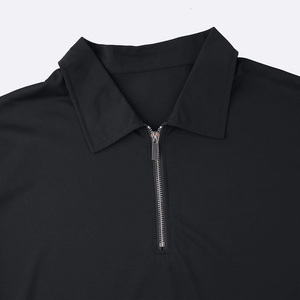 Conjunto de Camiseta Polo Negra para Hombre, Manga Corta, Estilo Casual, Color Sólido, Tejido de Poliéster, Transpirable, para Verano, Traje Deportivo - Product Image 6