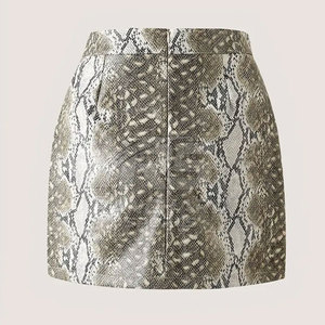 Elegante Falda Midi de Cuero Genuino para Mujer, Estilo Casual de Invierno, Cintura Alta, Tipo Lápiz, para Fiesta u Oficina, Suave y Moderna - Product Image 2