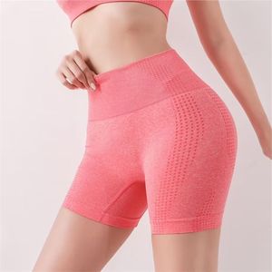 Shorts de yoga personnalisés pour femmes, taille haute, sans coutures, respirants, extensibles, pour le fitness, le cyclisme, la gym, l'entraînement, la course et les activités sportives professionnelles - Product Image 4