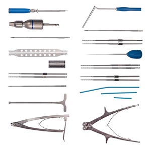 Kit d'instruments chirurgicaux orthopédiques manuels de base pour chirurgie des fractures avec vis canulées de 6,5 mm en acier inoxydable, compatible Ariston, CE - Product Image 2