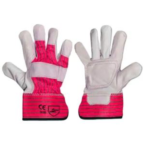 Guantes de Trabajo de Cuero de Cabra Reforzados con Forro de Felpa, Certificación CE, Antideslizantes y Resistentes al Calor - Product Image 1