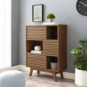Wardrobe Storage Display Cabinet with Sliding Doors and <b>Drawers</b> for Home Furniture Decoration - Product Image 1