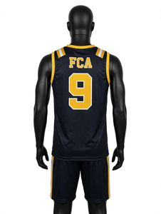 Shorts de basket-ball personnalisés en gros, grande taille, haute qualité, en maille polyester, imprimés sur le devant, séchage rapide, respirants - Product Image 2