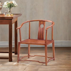 Chaise de salle à manger classique en teck de style Ming chinois, durable, confortable et écologique, pour la maison et le bureau - Product Image 1