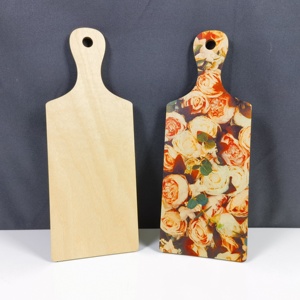 Planche à découper en bambou écologique, taille personnalisable, très demandée, anti-odeur, anti-moisissure, avec poignée en bois, design moderne et luxueux pour la cuisine - Product Image 3