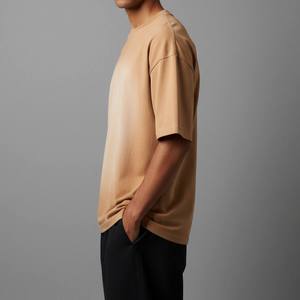 Camiseta Extra Grande Premium Lavada para Hombre y Mujer, 300 g/m², Algodón, Estilo Vintage, Streetwear, con Logotipo Personalizado, Unisex, Corte Holgado, Informal - Product Image 4