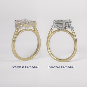3.54 Carat Oval Angled Marquise Lab Diamond Five Stone Yellow <b>Gold</b> Rhodium Plated Engagement & Anniversary Luxury <b>Cocktail</b> <b>Ring</b> - Product Image 6