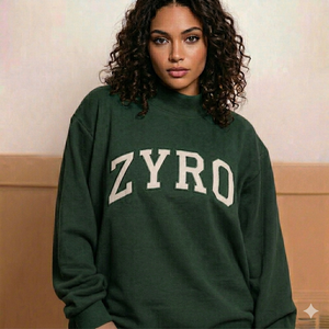 Sweat-shirt à col montant pour femme, pull en polaire confortable, doux et chaud, coupe décontractée, manches longues, décontracté, élégant, confortable à porter au quotidien - Product Image 1