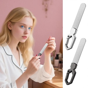 1pc LANGMA Disposable Durable Double-Sided Crystal Glass Nail <b>Files</b> <b>Case</b> Straight Pattern 100 Grit Professional Manicure Tool - Product Image 5