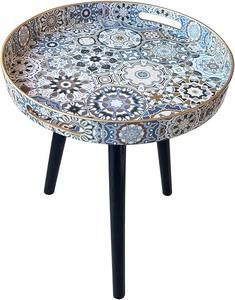 Table basse gigogne artisanale durable en bois, pieds en bois de manguier massif, mobilier de salon moderne haut de gamme, sur mesure - Product Image 1